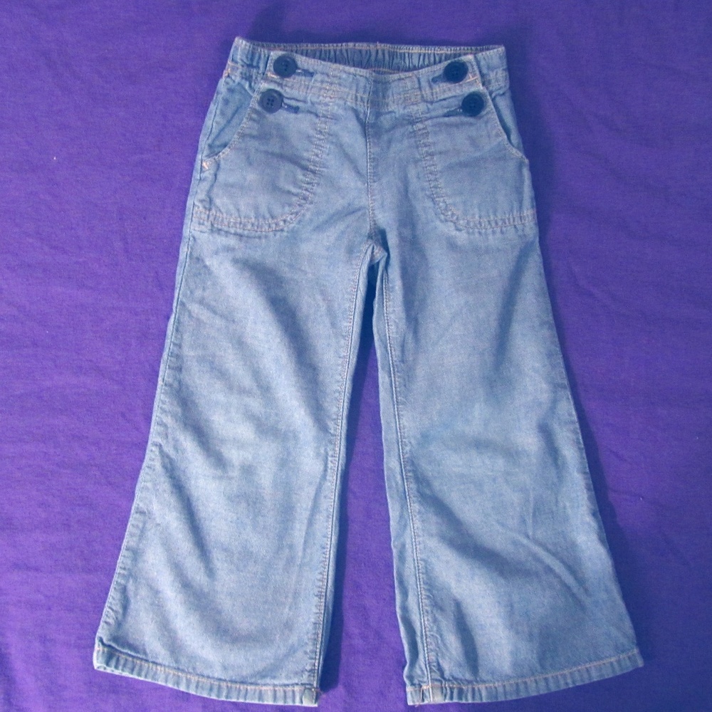 baby Gap Denim Jeans Sailor Pants 3T
